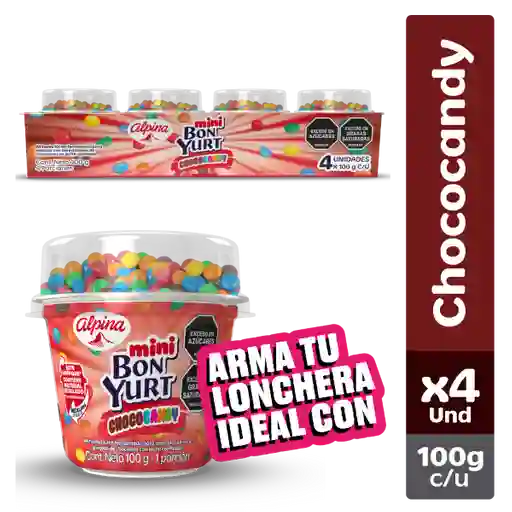 Alpina Alimento Lácteo con Choco-Candy Mini Bon Yurt