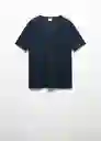 Camiseta Pana Navy Talla L Hombre Mango