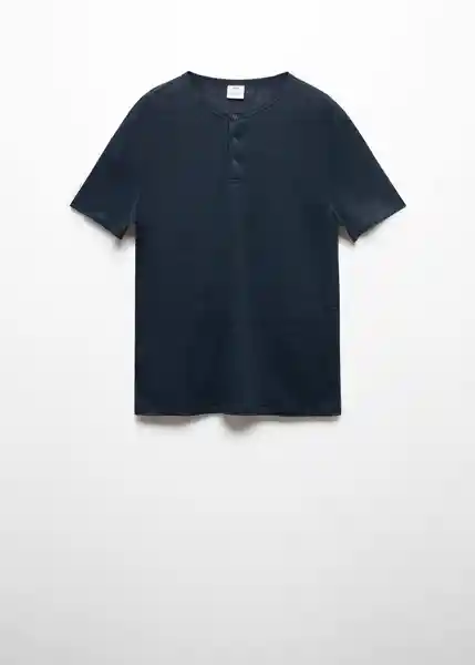 Camiseta Pana Navy Talla L Hombre Mango