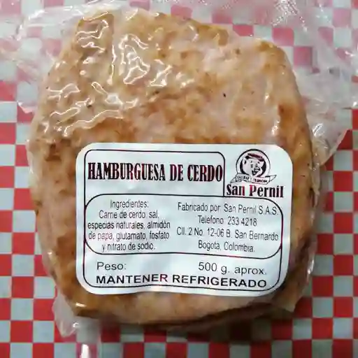 Hamburguesa de Cerdo