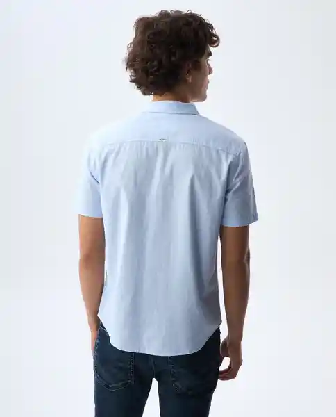 Camisa Hombre Azul Talla M 811G000_AZU133920 Americanino