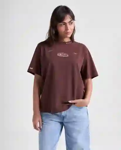 Camiseta Mujer Café Talla L 609G001_CAF191420 Americanino