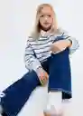 Buzo Sudadera Rayo Azul Talla 14 Niña Mango