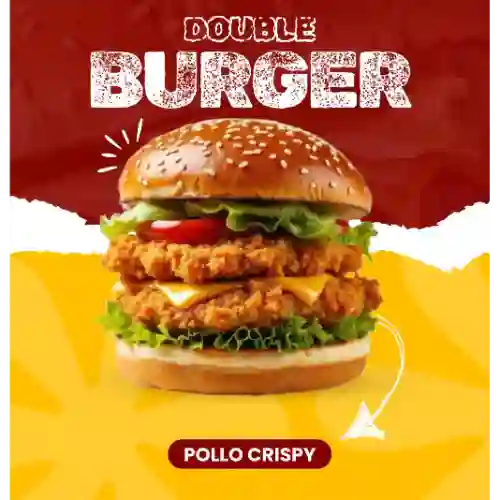 Hamburguesa Doble Pollo Crispy