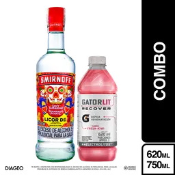 Combo Smirnoff Tamarind 750 mL + Gatorlit Fresa Kiwi 620 mL