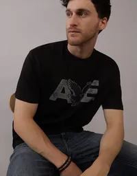 Camiseta Hombre Negro Talla: SMALL 3774001 American Eagle