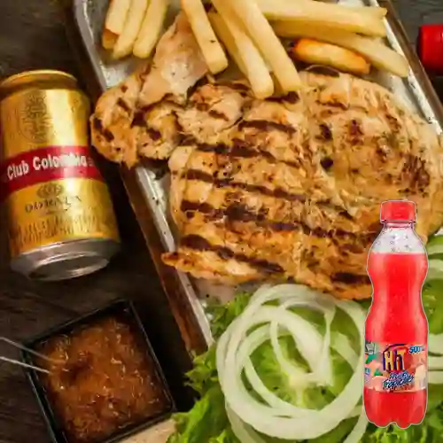 Combo Pechuga Ala Plancha + Hit Tropical 500 ml