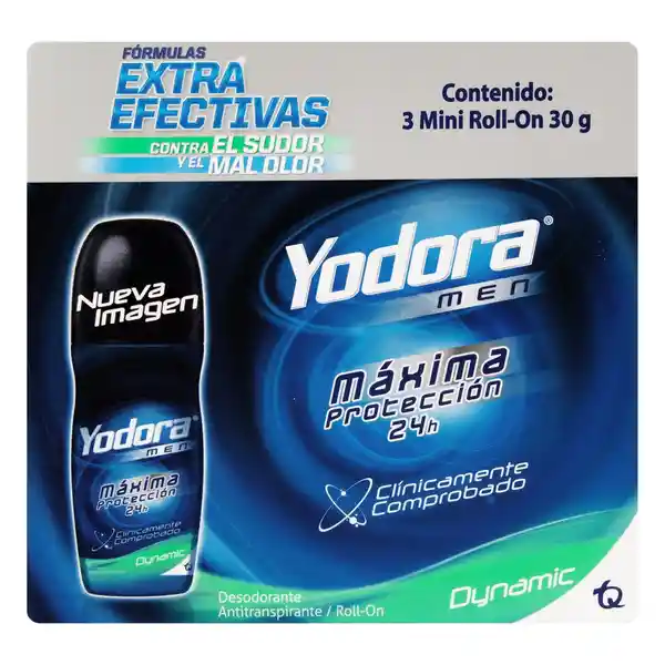 Yodora Desodorante Men Total Control Roll-On