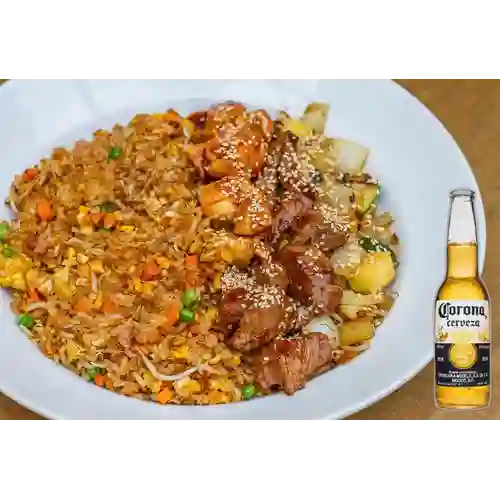 Combo Chicken Teriyaki + Cerveza Corona(Mexico)