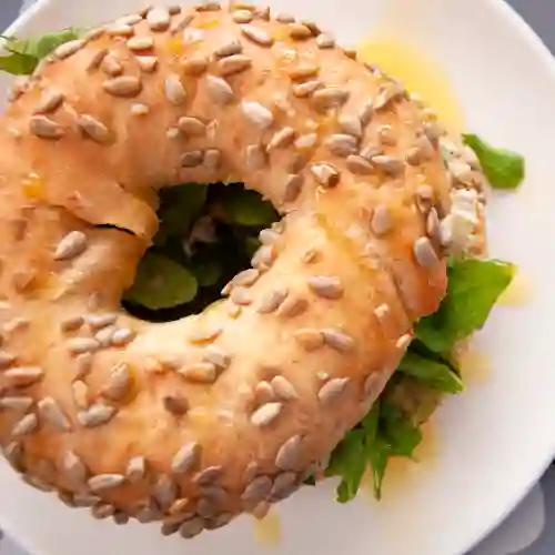 Bagel de Salmon Ahumado