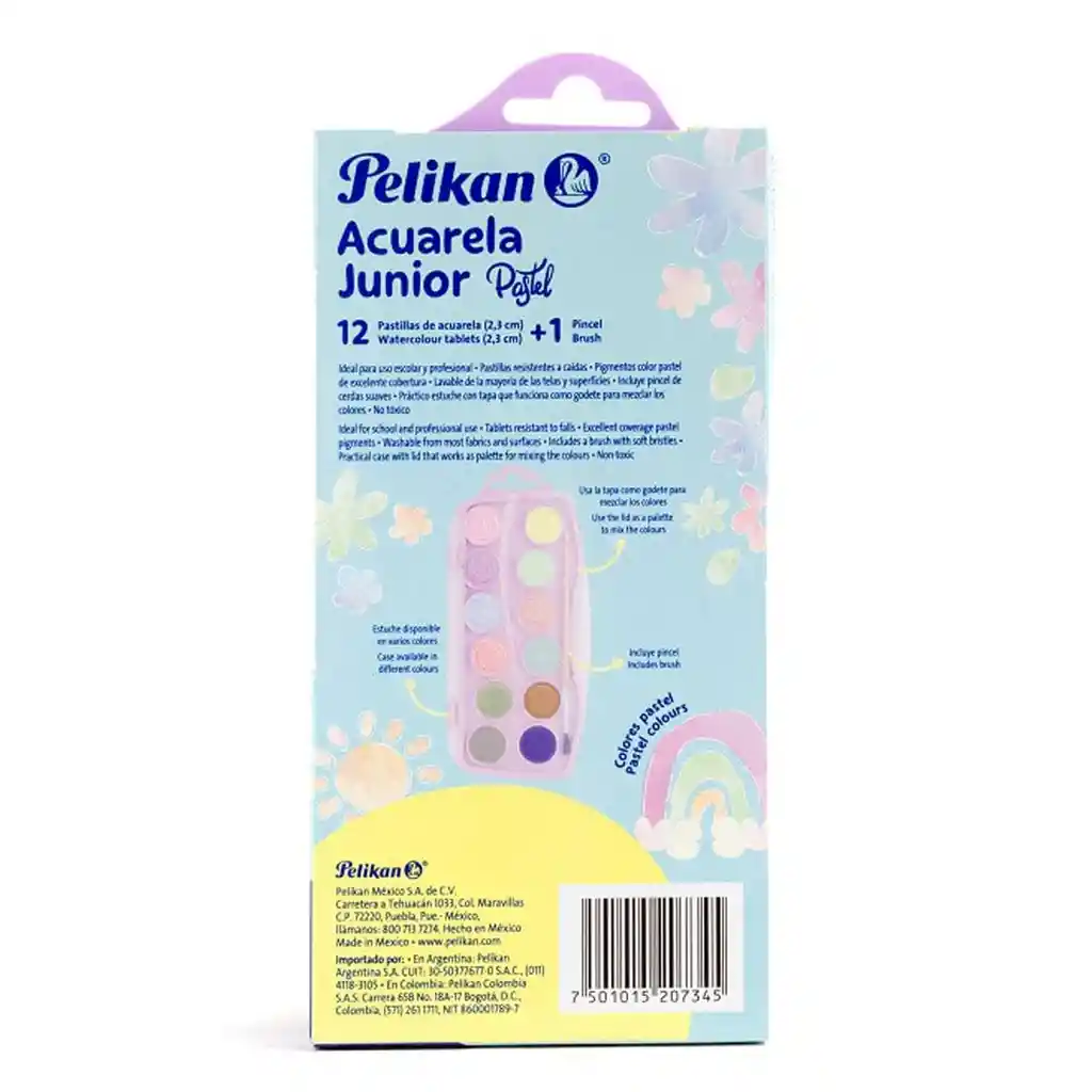Acuarela Junior X12 Colores Pastel Pelikan