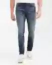 Jean Rider Masculino Azul Clásico Oscuro Talla 32/32 Chevignon