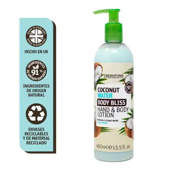 Creightons Lotion Hand Body Bliss Coconut Water