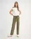Pantalón Verde Seco Oscuro Talla 12 639F010 Esprit