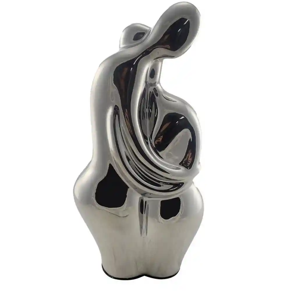Escultura Pareja Marres Plateado 254800