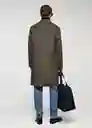 Abrigo York Marrón Talla XL Hombre Mango