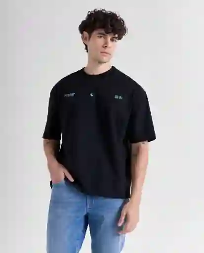 Camiseta Hombre Negro Talla M 849G034_NEG194004 Americanino