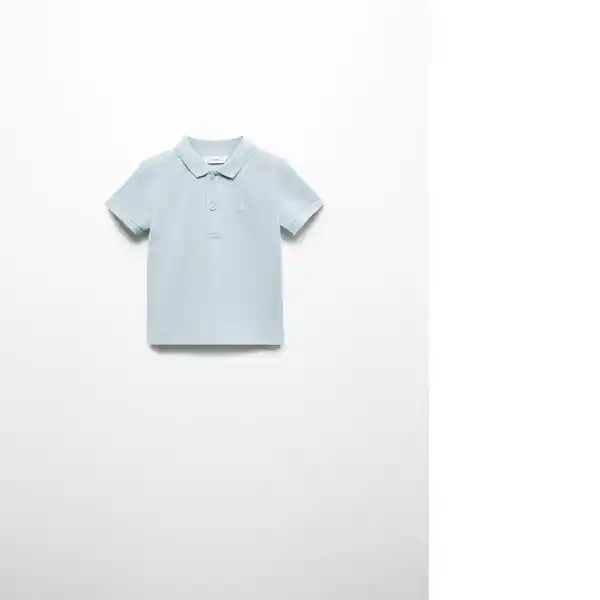 Camisa Polo Javi6 Celeste Talla 66 Niños Mango