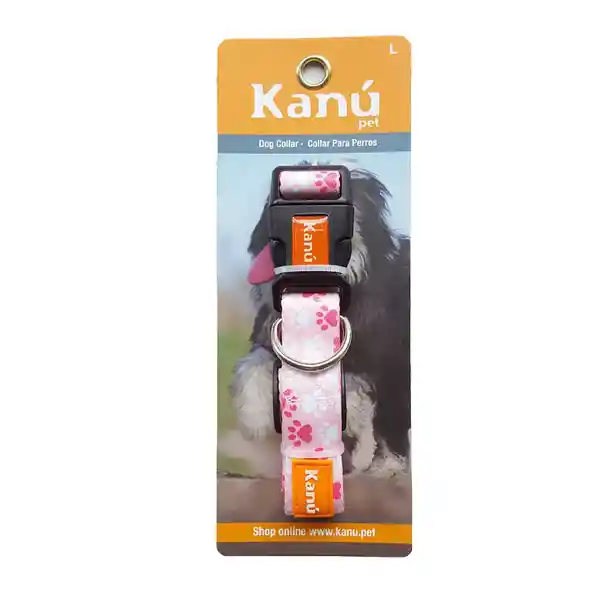 Kanu Collar Para Perro Pink Paws L