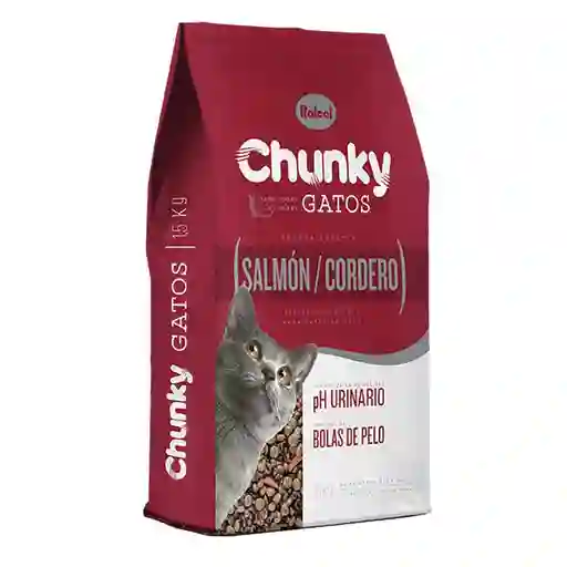Chunky Alimento para Gato Adulto Sabor Cordero y Salmón