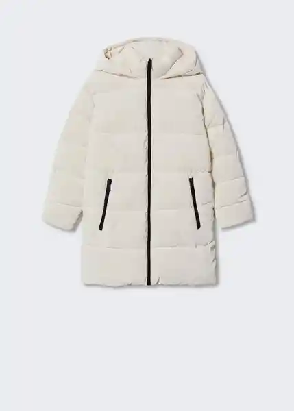 Abrigo Anorak Angels Offwhite Talla 19 Teen Niñas Mango