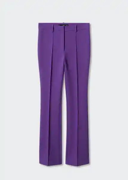 Pantalón Reyhan Morado Talla 32 Mujer Mango