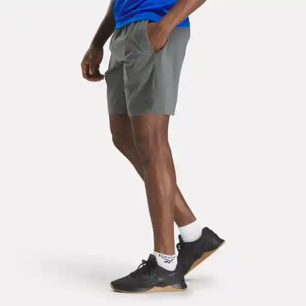 Reebok Pantaloneta Para Entrenamiento Hombre Gris Talla M