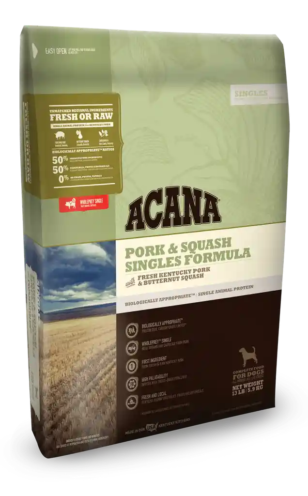 Acana Alimento Para Perro Pork And Squash 2.04 Kg