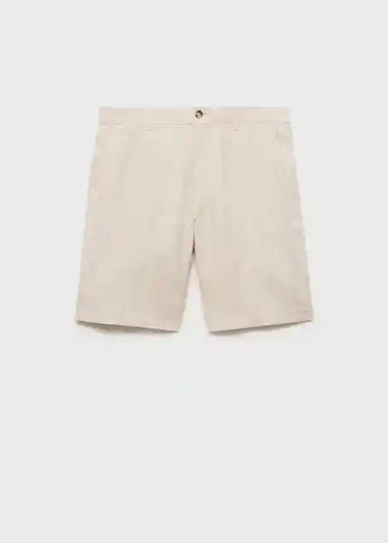 Bermuda Carp Crudo Talla 38 Hombre Mango