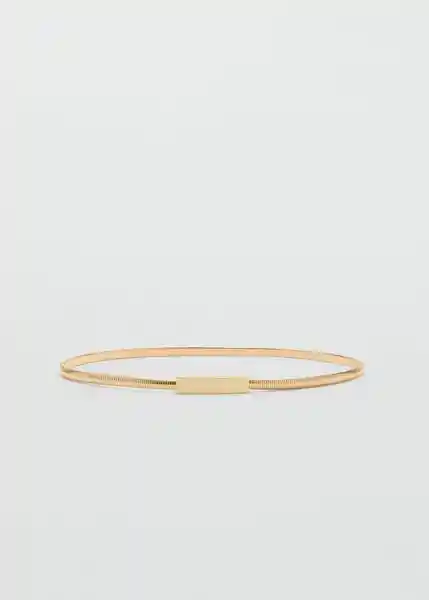 Cinturón Omega Oro Talla M Mujer Mango