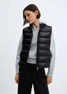 Chaleco Blanvest Negro Talla 26 Mujer Mango