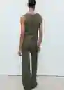Pantalón Verdi Khaki Talla XS Mujer Mango