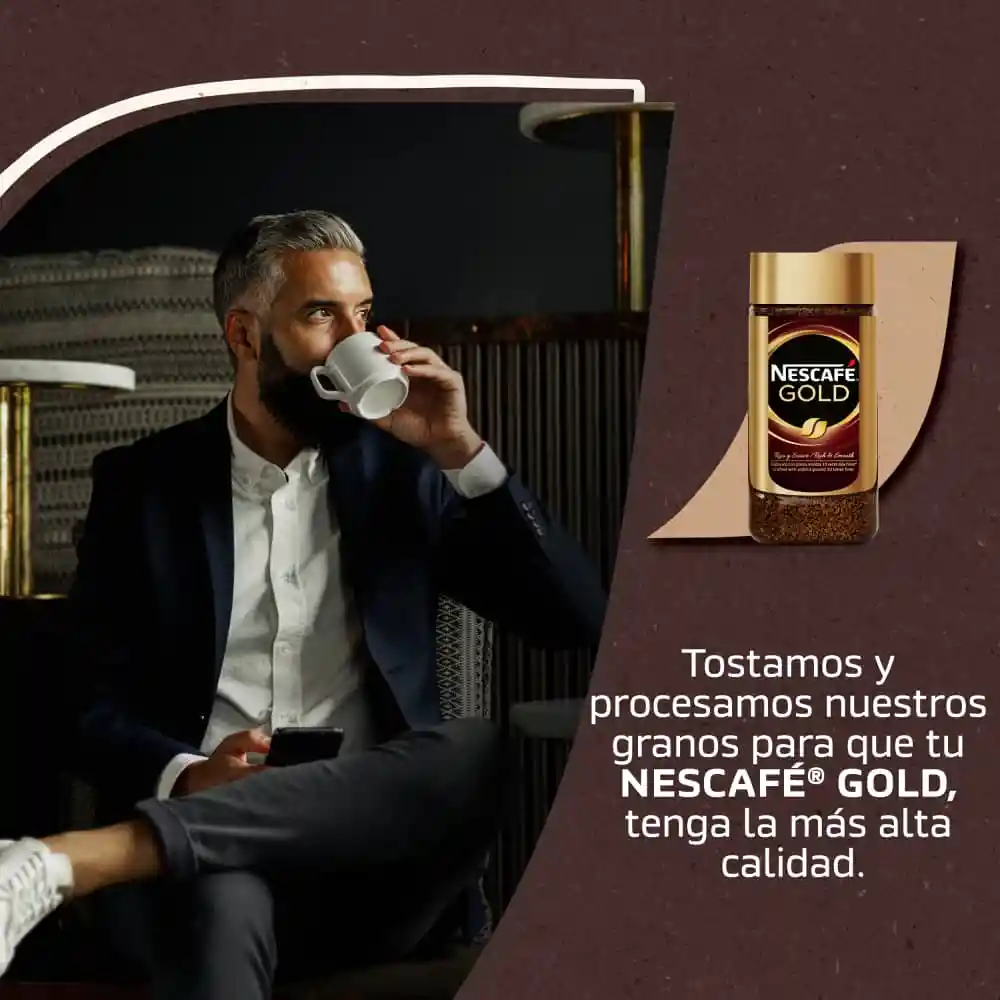 Café liofilizado NESCAFÉ GOLD instantáneo x 100g