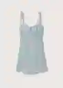 Vestido Amelia Azul Talla S Mujer Mango