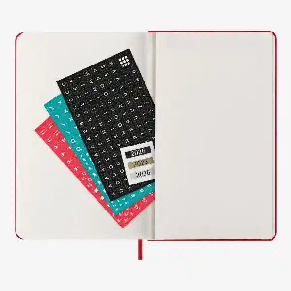 Moleskine Agenda Semanal Rojo Grande Hc 2026