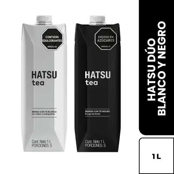 Hatsu Pack té Dúo Negro y Blanco 1 L x 2 Und