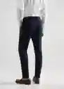 Pantalón Paulo Navy Talla 40 Hombre Mango