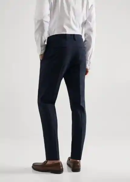 Pantalón Paulo Navy Talla 40 Hombre Mango