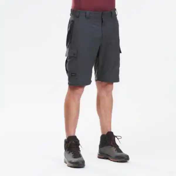 Forclaz Pantalón Convertible Senderismo Hombre Negro 46 mt100