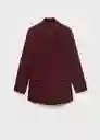 Blazer Americana Iguana Granate Talla XL Mujer Mango
