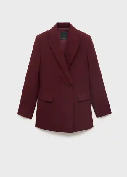Blazer Americana Iguana Granate Talla XL Mujer Mango