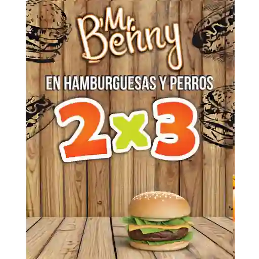 Promoción 2x3 hamburguesas