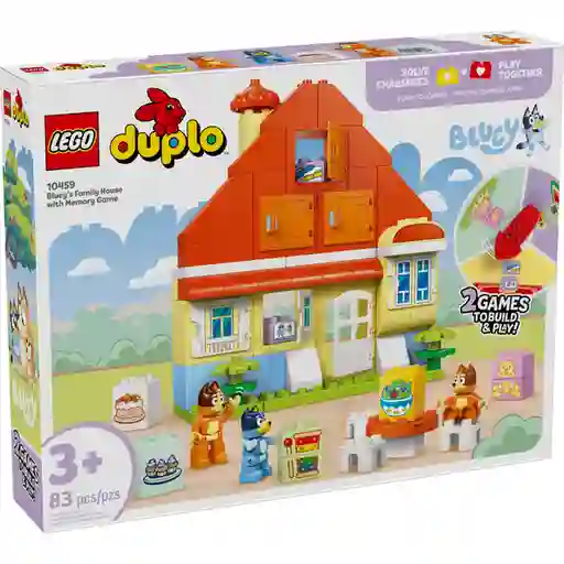 Set de Construcción Casa Familiar Bluey Juego de Memoria Lego