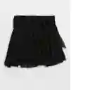 Falda Cinta Para Anudar Negro Aerie Talla Medium American Eagle