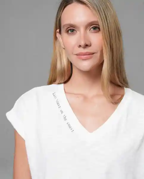 Camiseta Mujer Crudo M 202G100_CRU110107 Rifle
