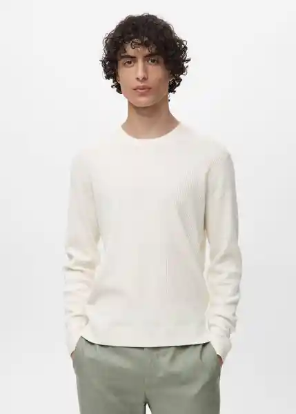 Jersey Antigua Offwhite Talla XL Hombre Mango