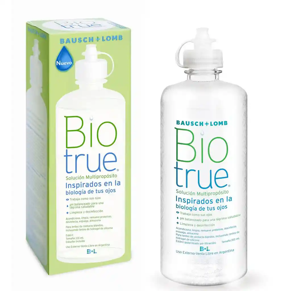 Bio True Solución Multipropósito para Lentes de Contacto