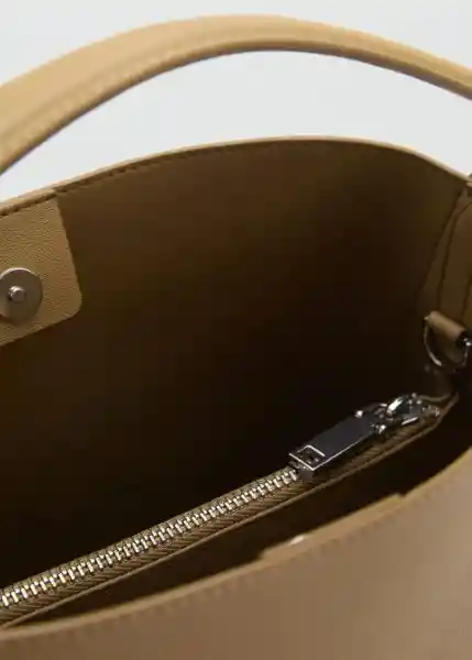 Bolso P Winnie Khaki Talla 99 Mujer Mango