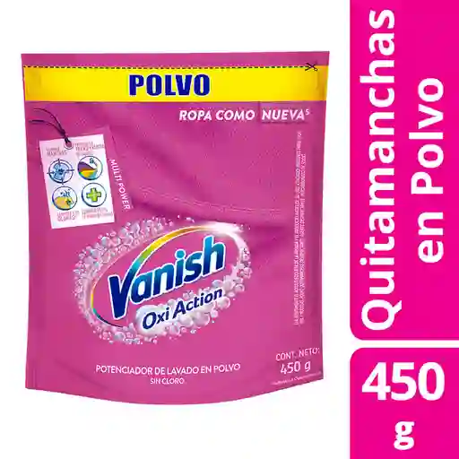 Vanish Desmanchador en Polvo Rosa Oxi Action Ropa Color