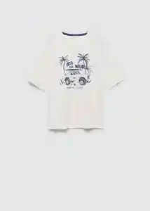 Camiseta Esen2 Off White Talla 12 Niños Mango